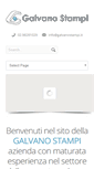 Mobile Screenshot of galvanostampi.it