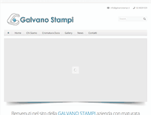Tablet Screenshot of galvanostampi.it